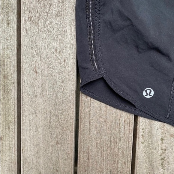 LULULEMON Black Drawstring Athletic Running Shorts - Picture 5 of 7